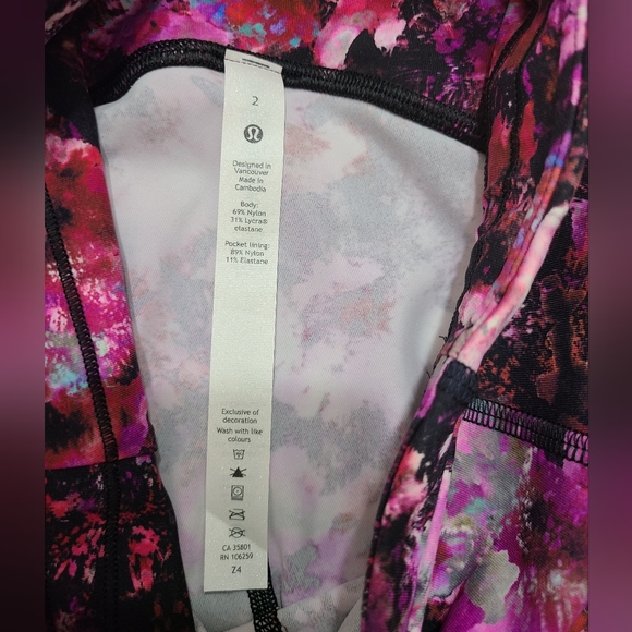 Lululemon Swift Speed HR 28" Legging FFAM Fluoro Floral Multi Print Sz 2 NWT - Picture 8 of 15